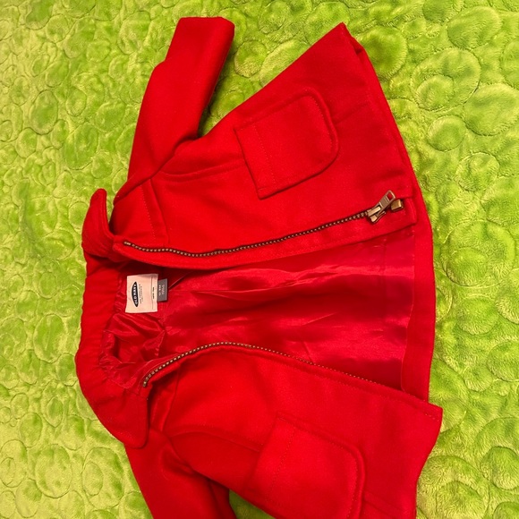 Red baby pea coat - Picture 2 of 3